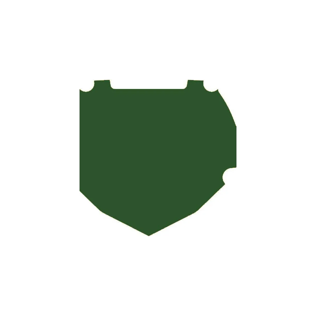 Box Two Number Palette Decal Green